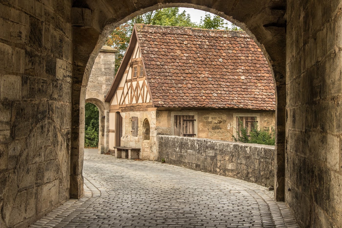 this image shows an old medieval town