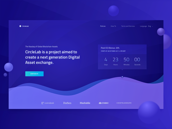 example of an ico investment website