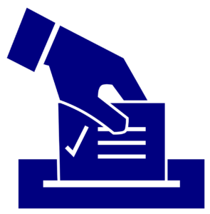an icona showing a ballot