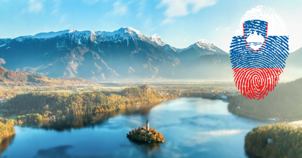 this image shows lake bled in Slovenia
